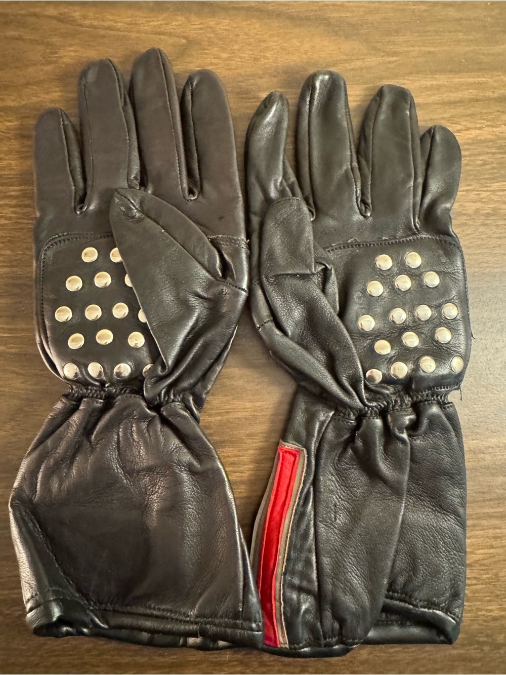 Vintage Frank Thomas Made in England Leather Motorcycle Gloves Men’s L Bike - Picture 4 of 10